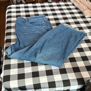 LOFT Curvy Blue Denim Jeans